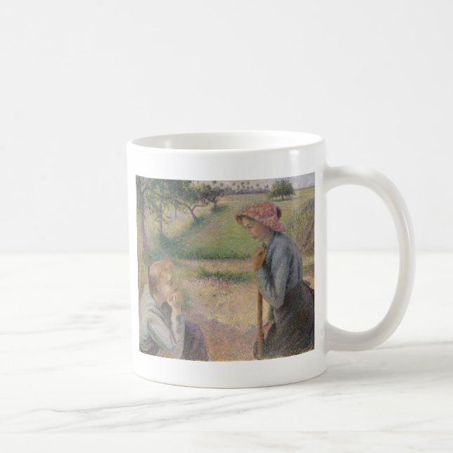 Camille Pissarro | zwei junge ländliche Frauen Kaffeetasse (Rechts)