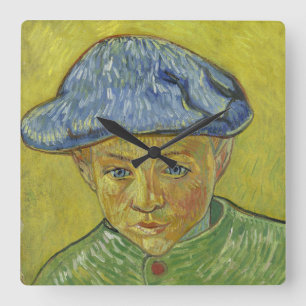 Camille Roulin durch Vincent van Gogh Quadratische Wanduhr