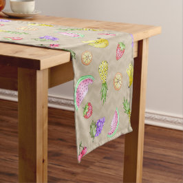Caminho de Mesa Linha Frutas Fun Kurzer Tischläufer