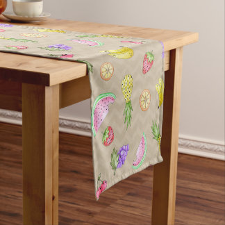 Caminho de Mesa Linha Frutas Fun Kurzer Tischläufer