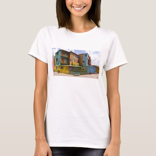 Caminito, La Boca, Buenos Aires T-Shirt (Vorderseite)