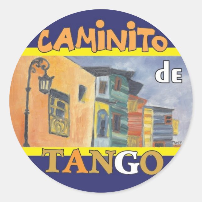 Caminito Runder Aufkleber (Vorderseite)