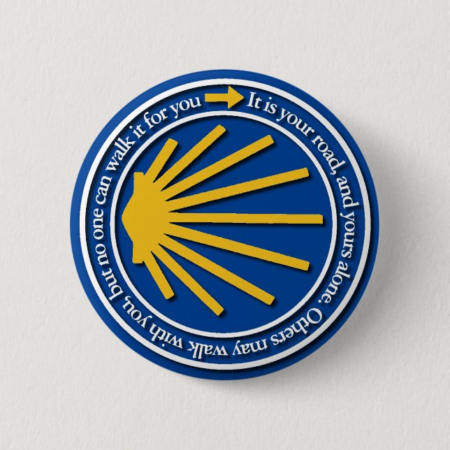 Camino de Santiago Button (Vorderseite)