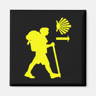 Camino De Santiago De Compostela Spanien Pilger Wa Magnet