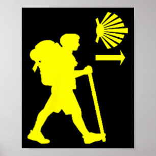 Camino De Santiago De Compostela Spanien Pilger Wa Poster