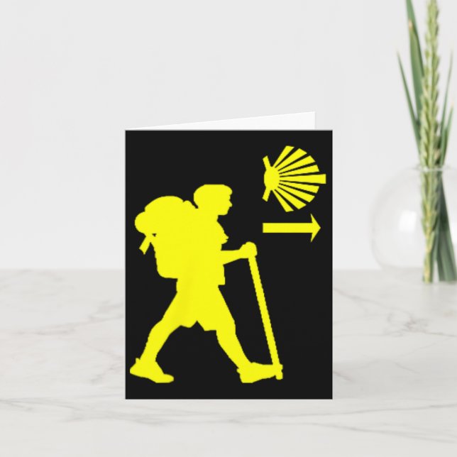 Camino De Santiago De Compostela Spanien Pilgrim H Karte (Vorderseite)