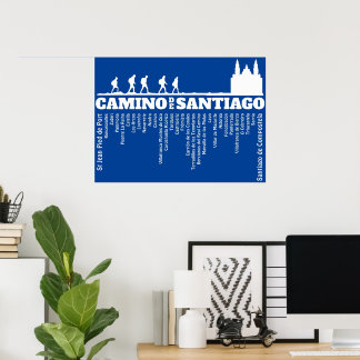 Camino de Santiago Der Weg von st James 0321 Poster