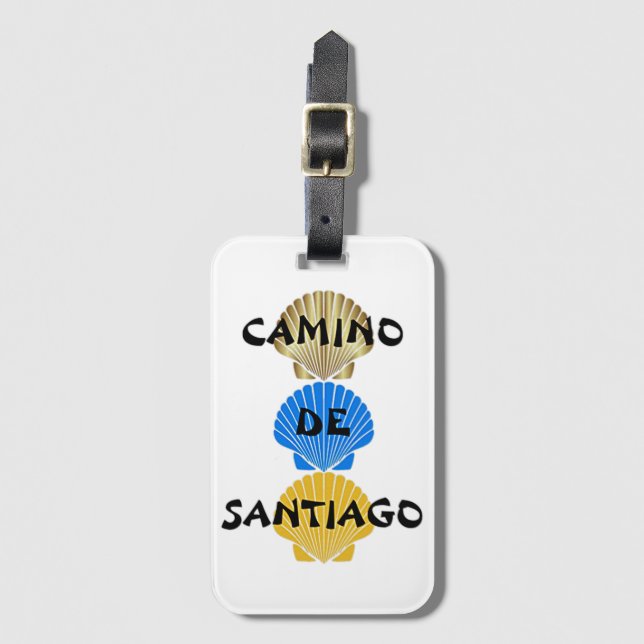 Camino de Santiago Gepäckanhänger (Vorderseite Vertikal)