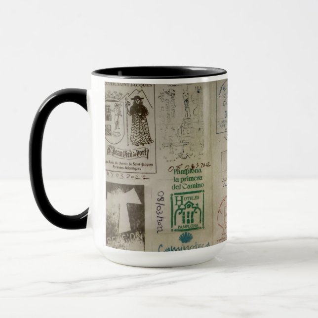 Camino de Santiago Pilgrim's Keepsaké Mug (Gauche)