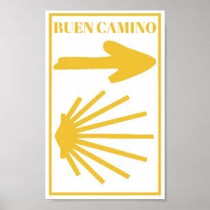Camino de Santiago Plakat