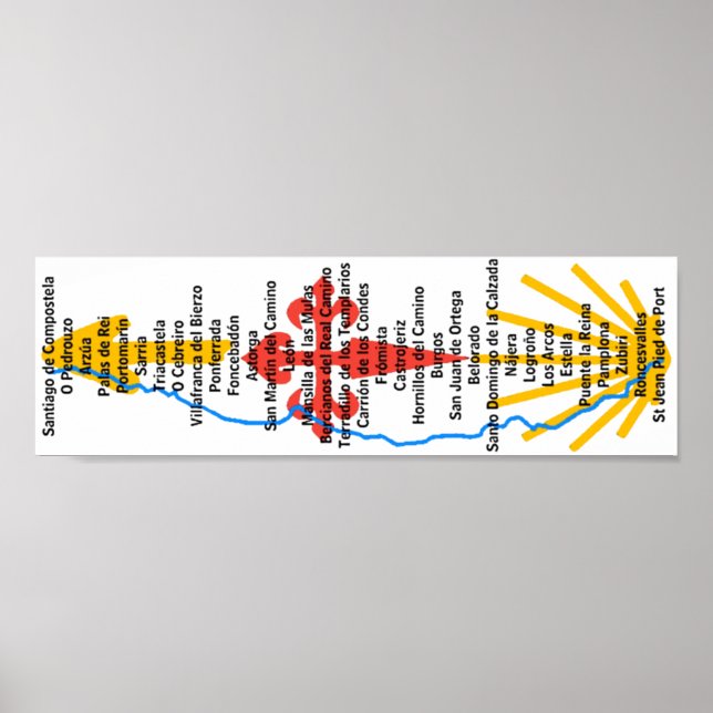 Camino de Santiago Poster (Vorne)
