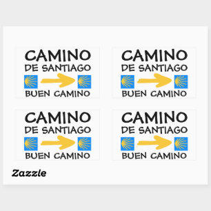 Camino de Santiago Rechteckiger Aufkleber