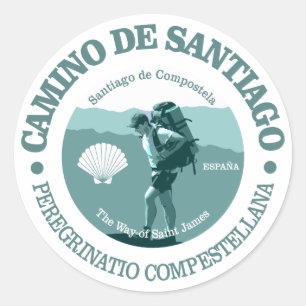 Camino de Santiago Runder Aufkleber
