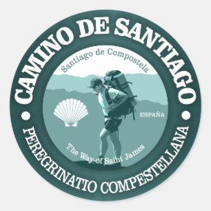 Camino de Santiago Runder Aufkleber