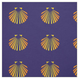 Camino de santiago scallop Muschel Stoff