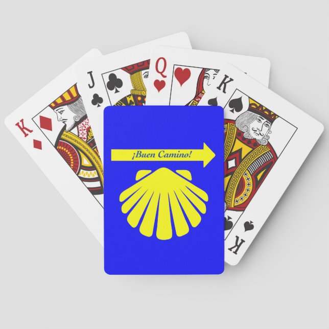 Camino de Santiago Symbols Spielkarten (Rückseite)