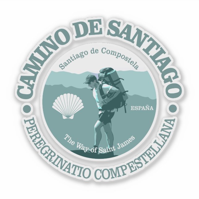 Camino de Santiago (T) Aufkleber (Vorderseite)