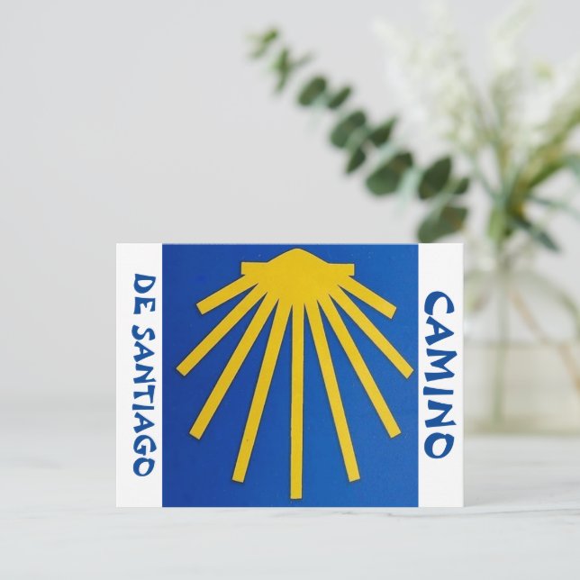Camino de Santiago The way of st James 002 Postkarte (Stehend Vorderseite)