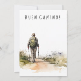 Camino de Santiago Wanderkarte Feiertagskarte