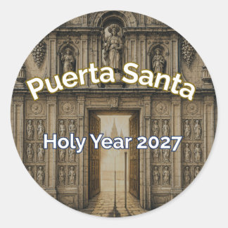 Camino Puerta Santa Heiliges Jahr 2027 Aufkleber