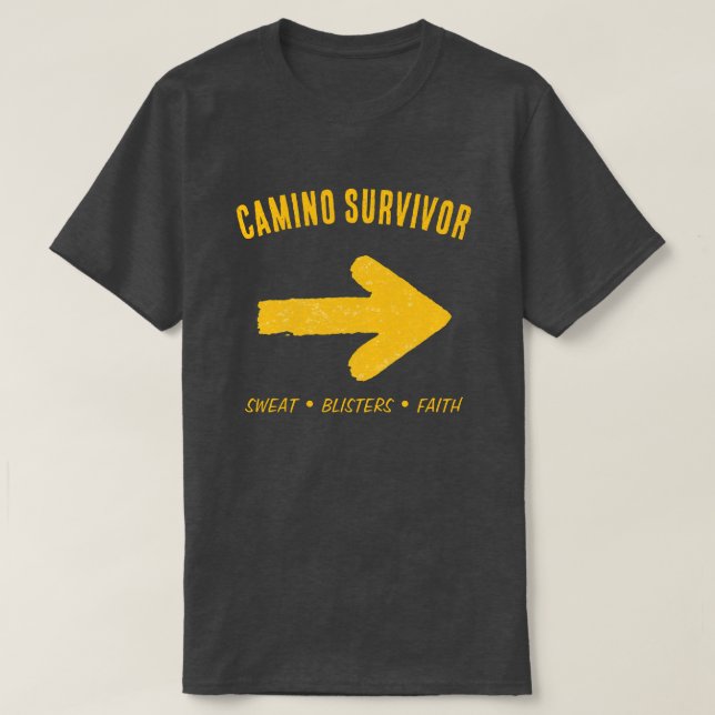 Camino Survivor T - Shirt - Buen Camino Gift (Design vorne)