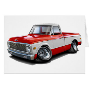Camion 1970-72 Rouge-Blanc de Chevy C10