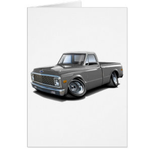 Camion 1970-72 supérieur Gris-Blanc de Chevy C10