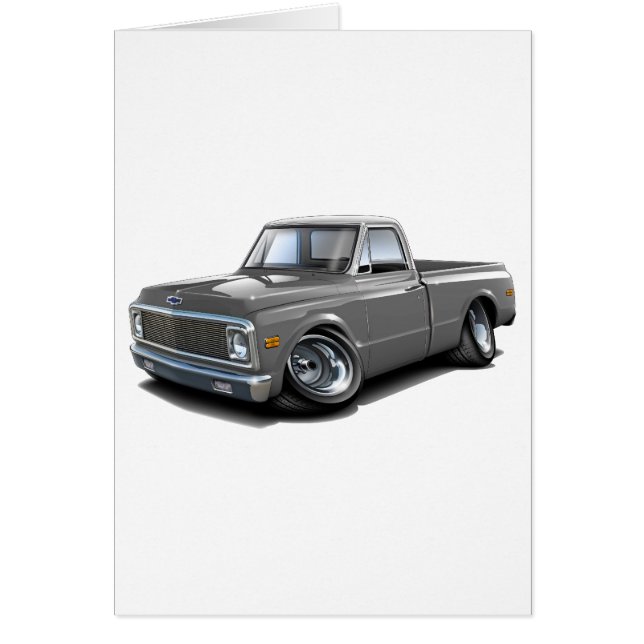 Camion 1970-72 supérieur Gris-Blanc de Chevy C10 (Devant)