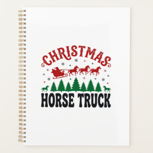 Camion à chevaux de Noël Western Santa Sleigh Desi