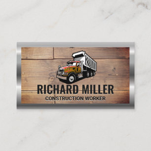 Camion de travail   Cartes en bois