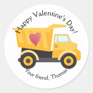 Camion de vidange Stickers Saint Valentin Personna