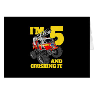 Camion d'incendie 5e anniversaire garçon 5 pompier