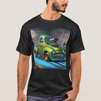 Camion Dragster classique sur mesure T-shirt