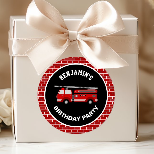 Camion Fête d'anniversaire Favoriser Sticker (Créateur téléchargé)