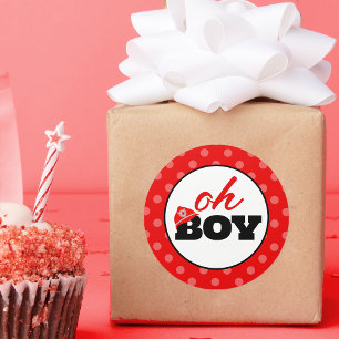 Camion Oh Boy Stickers Baby shower Party