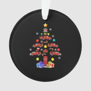 Camion Pompier Arbre de Noël Pompier cadeau