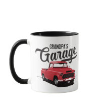 Camion Vintage rouge - Mug de café personnalisé