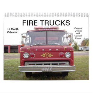 Camions d'incendie - Calendrier des 12 mois
