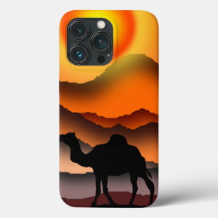 Camions en coque iphone couché de soleil dans le d