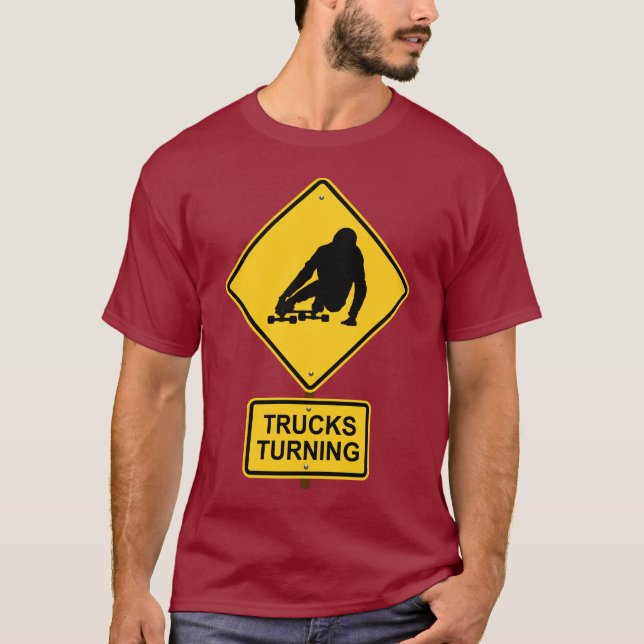 camions tournant le T-shirt faisant de la planche (Devant)