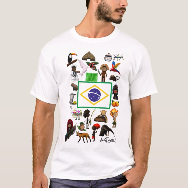 Camisa Brasil  T-Shirt (Vorderseite)