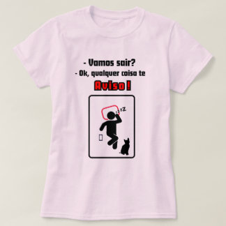 Camisa feminina Qualquer coisa te aviso! T-Shirt