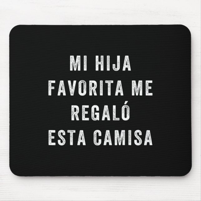 Camisa Para Papa E Hija Mousepad (Vorne)