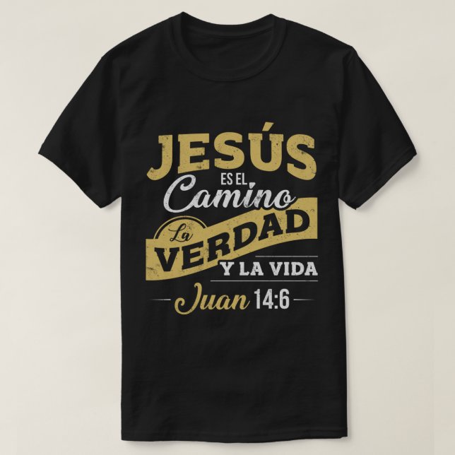 Camisas Cristianas de manglarga sobre Jesus T-Shirt (Design vorne)