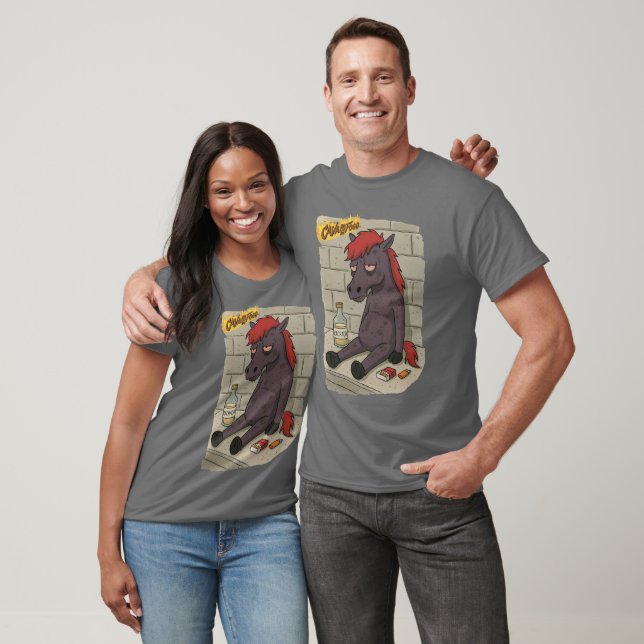 Camiseta Adulto Cavalo de Fogo - Front T-Shirt (Unisex)