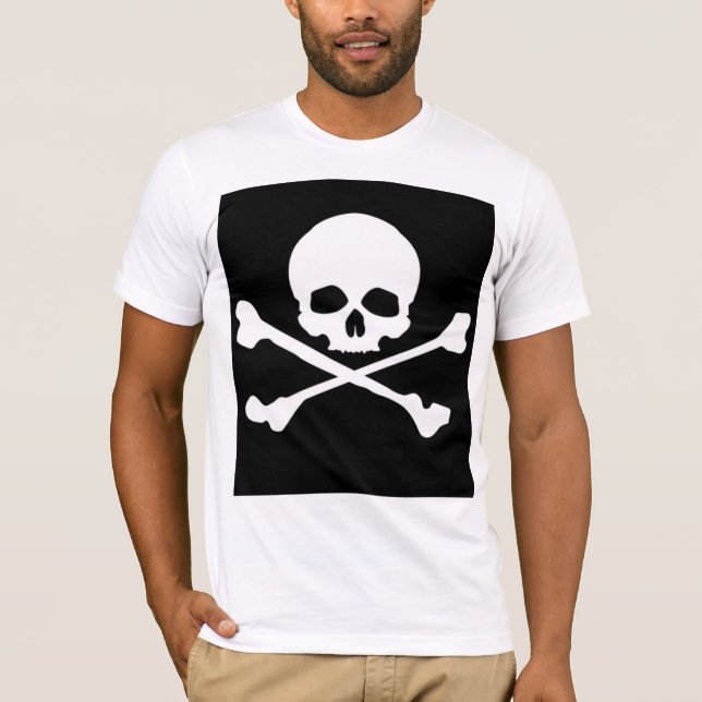 Camiseta Bella+Canvas Bandeira Pirata Clássica T-Shirt (Vorderseite)