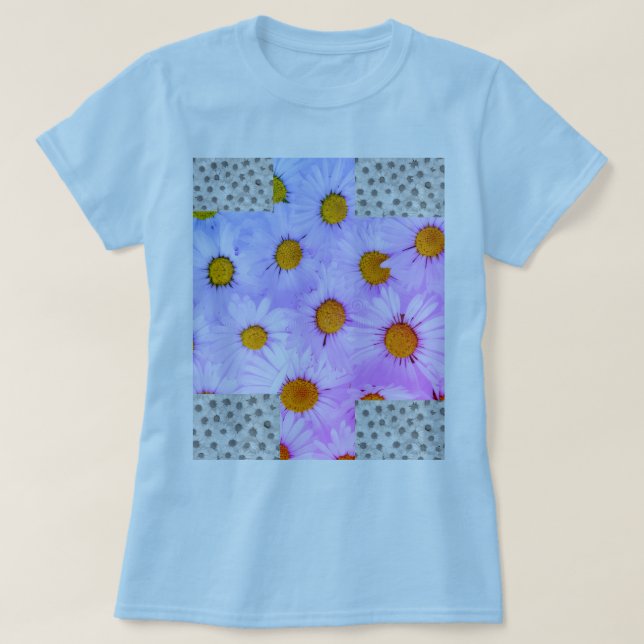 Camiseta blanca floral mujer T-Shirt (Design vorne)
