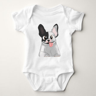Camiseta buldogue baby strampler