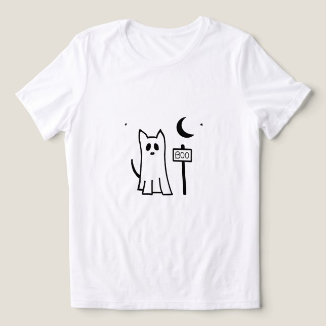 camiseta cachorro fantasma - Halloween boo Tri-Blend Shirt (Design Vorderseite)
