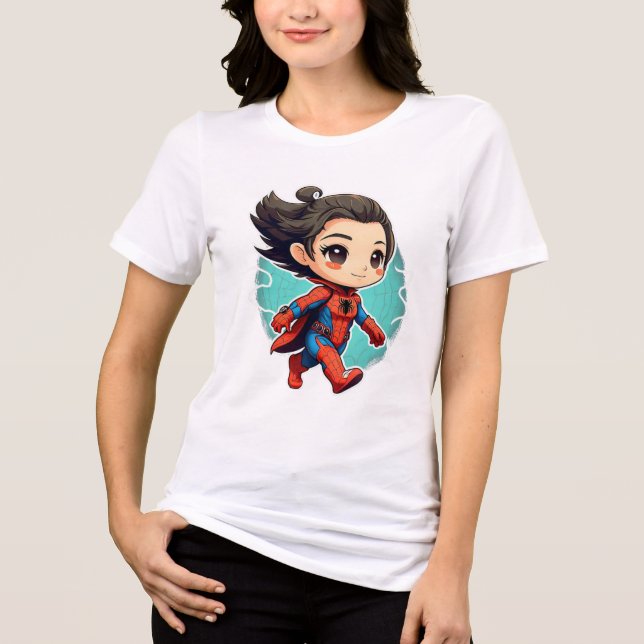 Camiseta con Estampado Chibi – ¡Lleva un Toque Ado Tri-Blend Shirt (Vorderseite)